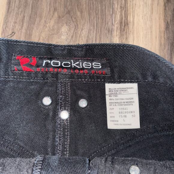 Vintage Rockies Jeans Women's Size 15/16 High Rise Western Denim Jeans 34 Inseam - Picture 3 of 9